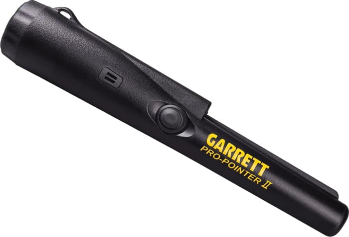 Detektor metali dorembajtur pinpointer, Garrett, Pro-Pointer II 1166050, 360° skanim, IP66, LED, 2 kHz, bateri 9V, e zezë