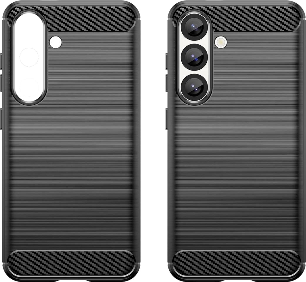 Mbështjellës Hurtel Carbon Case për iPhone 16e, silikon, i zi Mbështjellës Hurtel Carbon Case për iPhone 16e, silikon, i zi