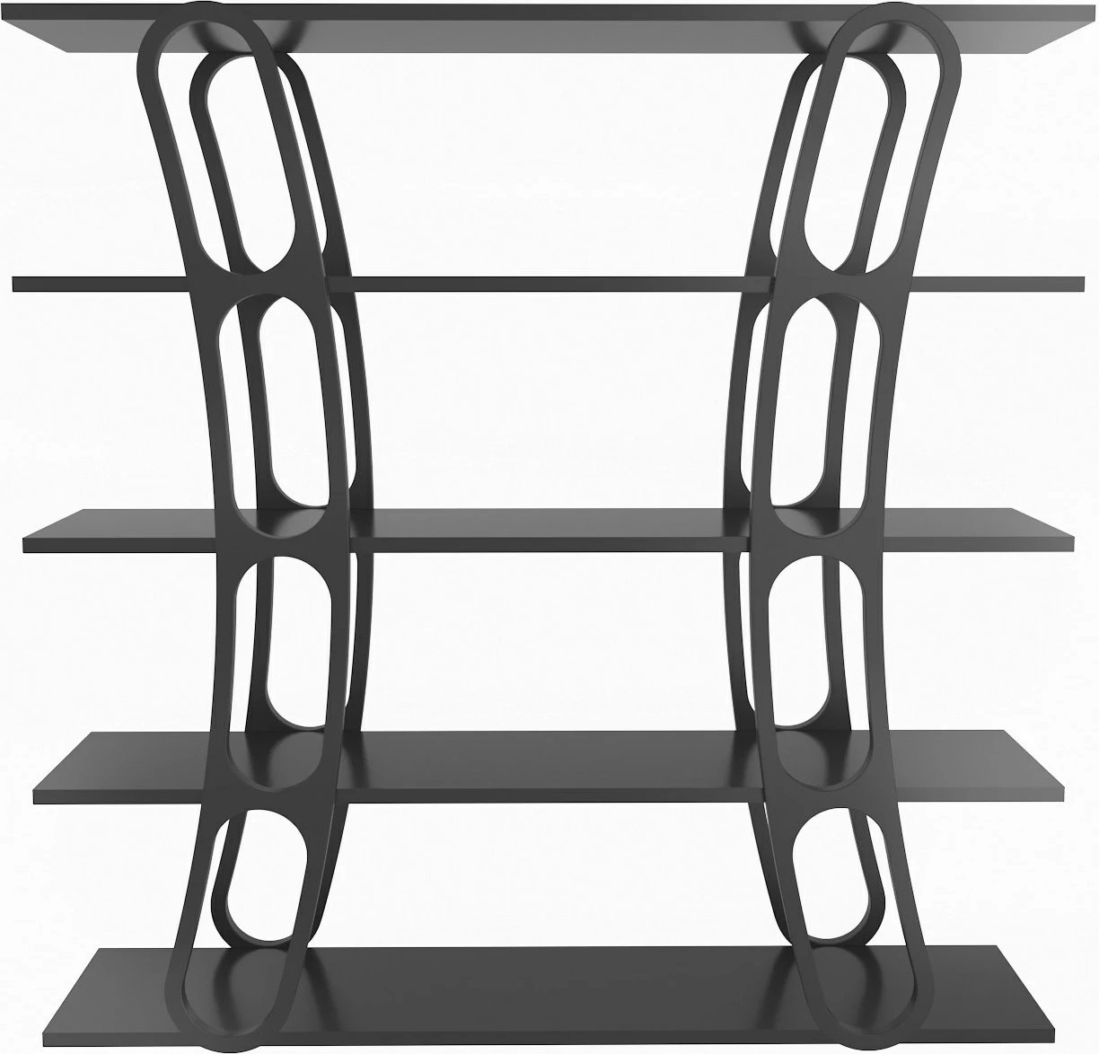 Raft librash Hanah Home, Adar, ngjyrë e zezë Raft librash Hanah Home, Adar, ngjyrë e zezë