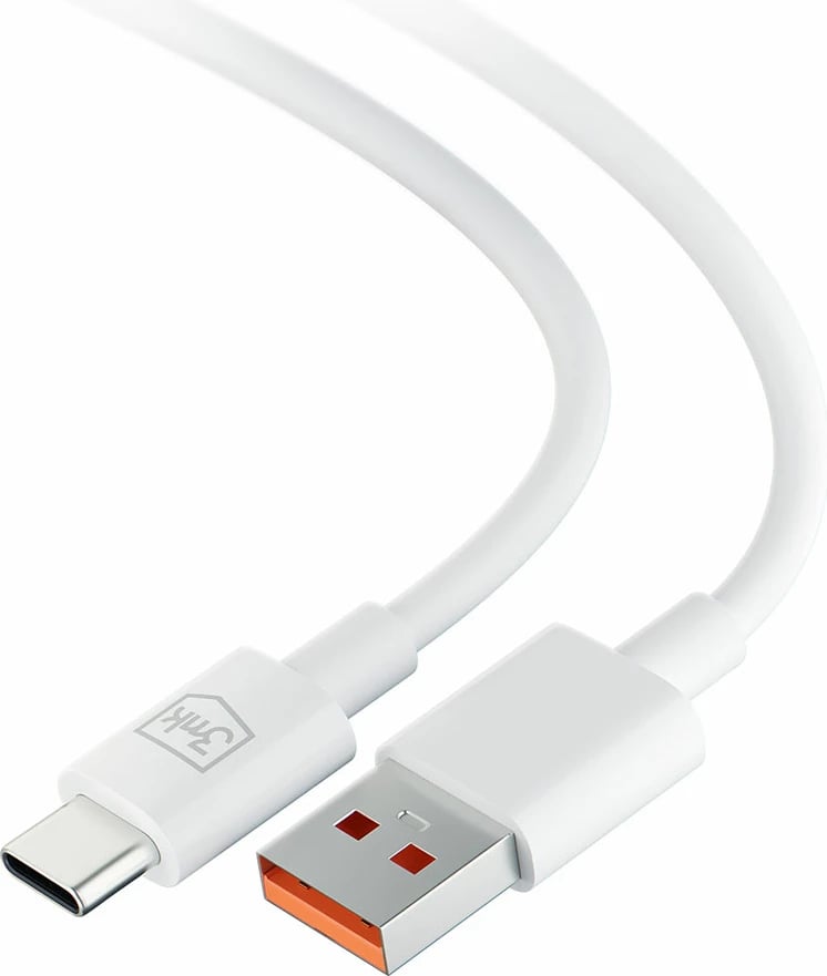 Kabllo USB-A në USB-C 3mk Hyper Cable, 1.2m, 5A, Bardhë Kabllo USB-A në USB-C 3mk Hyper Cable, 1.2m, 5A, Bardhë