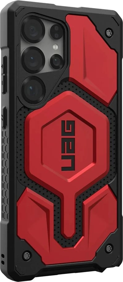 Mbështjellës Urban Armor Gear Monarch Pro për Samsung, 6.8", Polikarbonat, zi/kuqe
