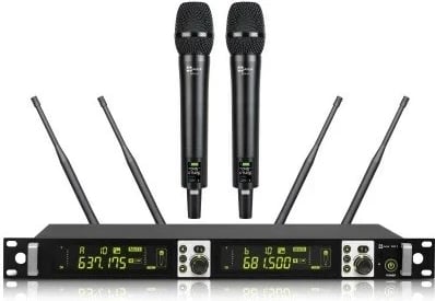 Set mikrofonash pa tela Avtek WM 2H me dy mikrofona dore