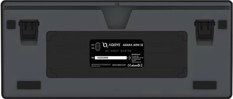 Tastierë Aqirys ADARA MINI LE, RGB, 81 taste, black-grey