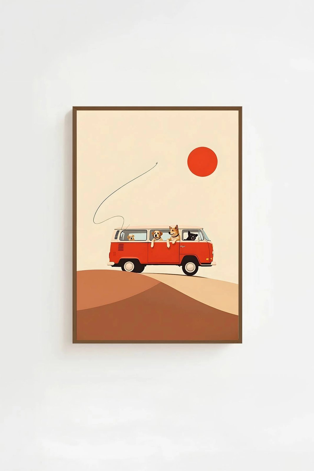 Pikturë dekorative me kornizë, shumëngjyrëshe, Lmnmdlkahve43