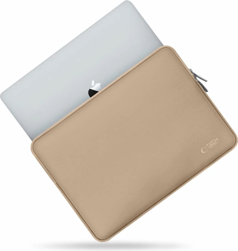 Kasë laptopi Tech-Protect NeoSlim 13-14", set me çantë aksesorësh, Bezhë