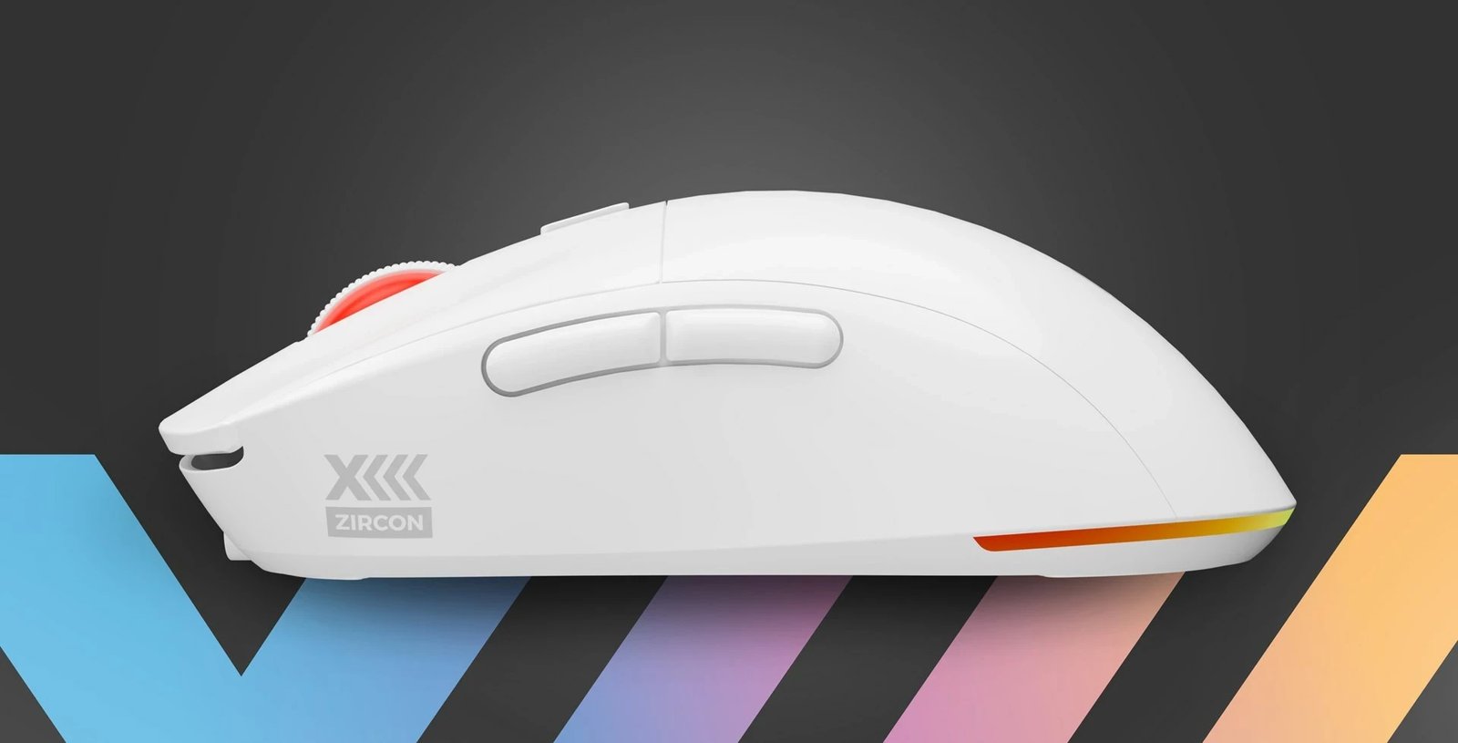 Maus GENESIS Zircon XIII, NMG-2090, wireless + USB Type-C, 26000 DPI, i bardhë