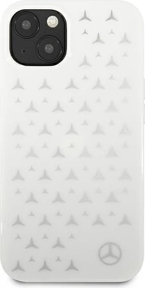 Mbështjellës Mercedes për iPhone 13, 6.1", Stars Pattern, i bardhë