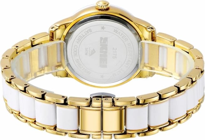 Orë dore për femra Skmei, ari/bardhë