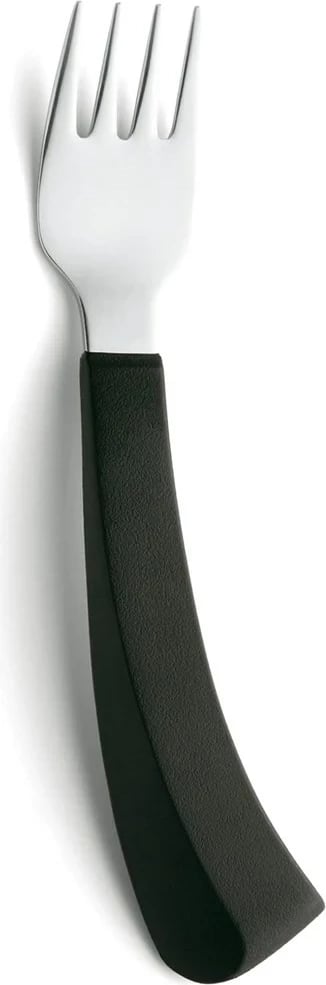 Pirun i lakuar SUNDO për të majtët, dorezë plastike, Ngjyrë e zezë