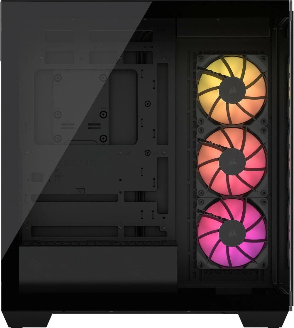 Kasë Corsair 3500X ARGB Midi Tower, xham i temperuar, e zezë