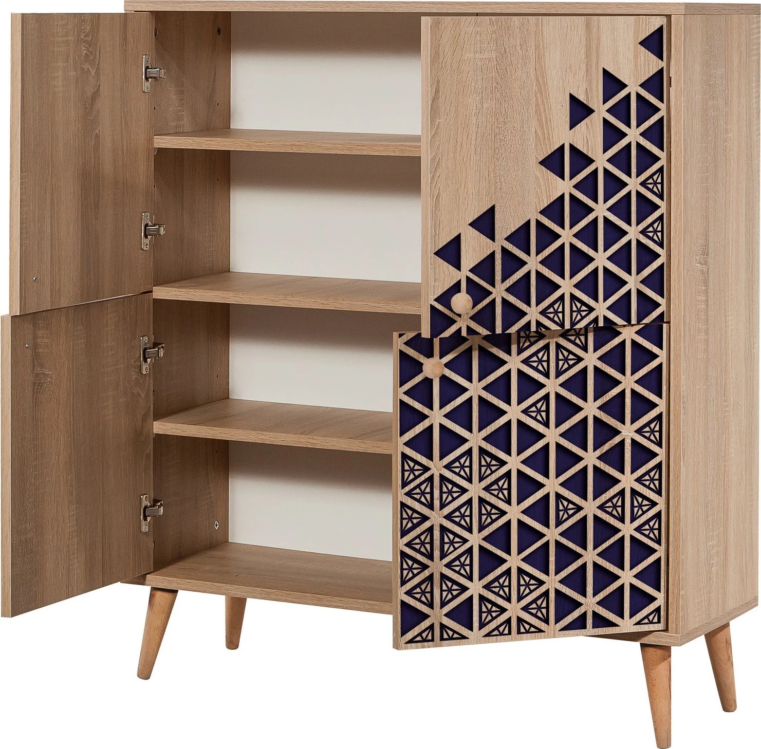 Dollap multifunksional Hanah Home, Multilux-123, ngjyrë lisi Sonoma