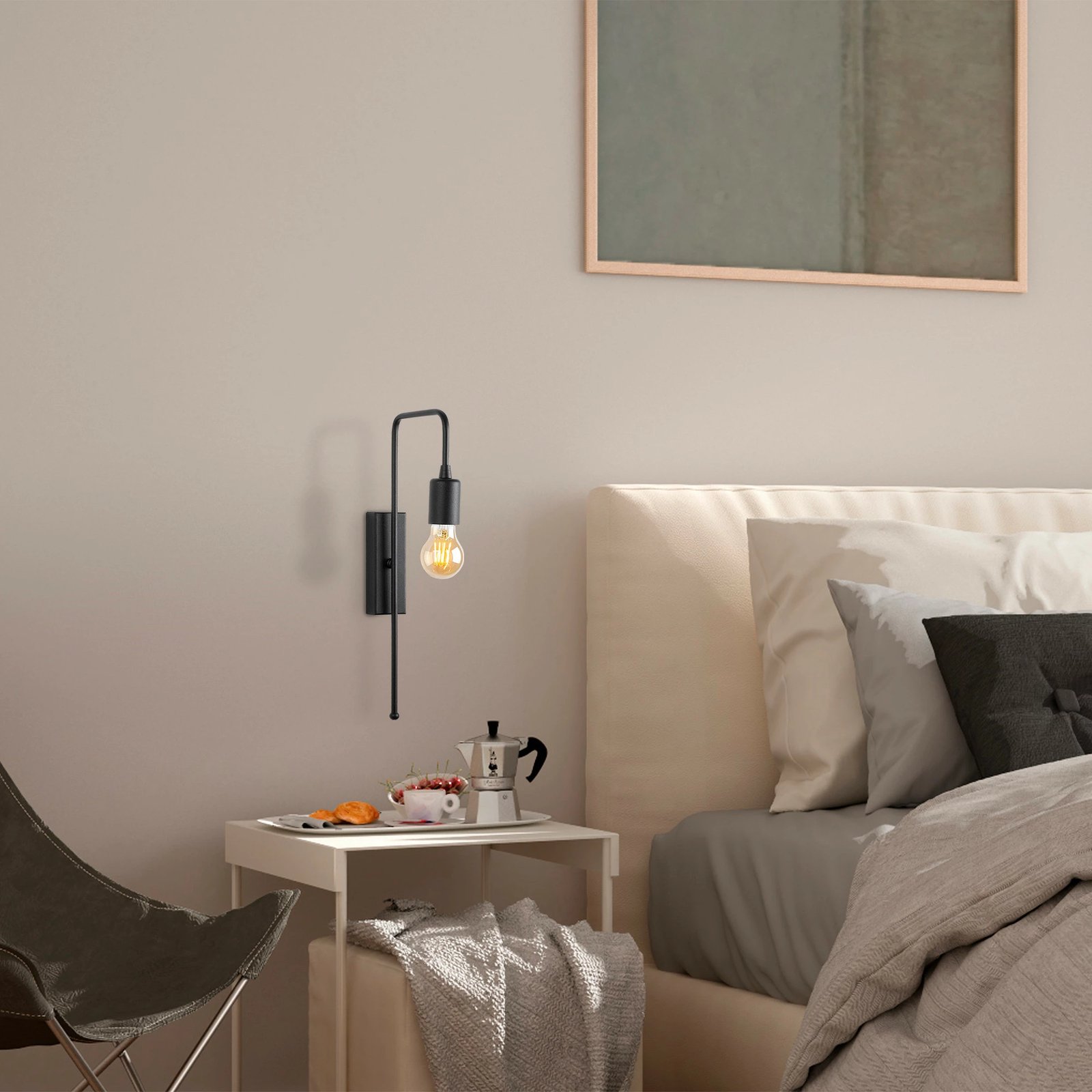 Llambë muri Opviq, Mum - 3502, e zezë, moderne Llambë muri Opviq, Mum - 3502, e zezë, moderne