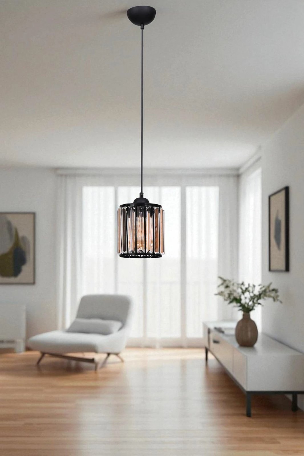 Llambë tavani Opviq, 9040-1, ngjyrë e zezë