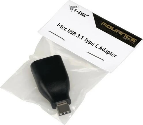 Adapter USB-C I-Tec, USB 3.1 Type-C në USB 3.0 Type-A, i zi