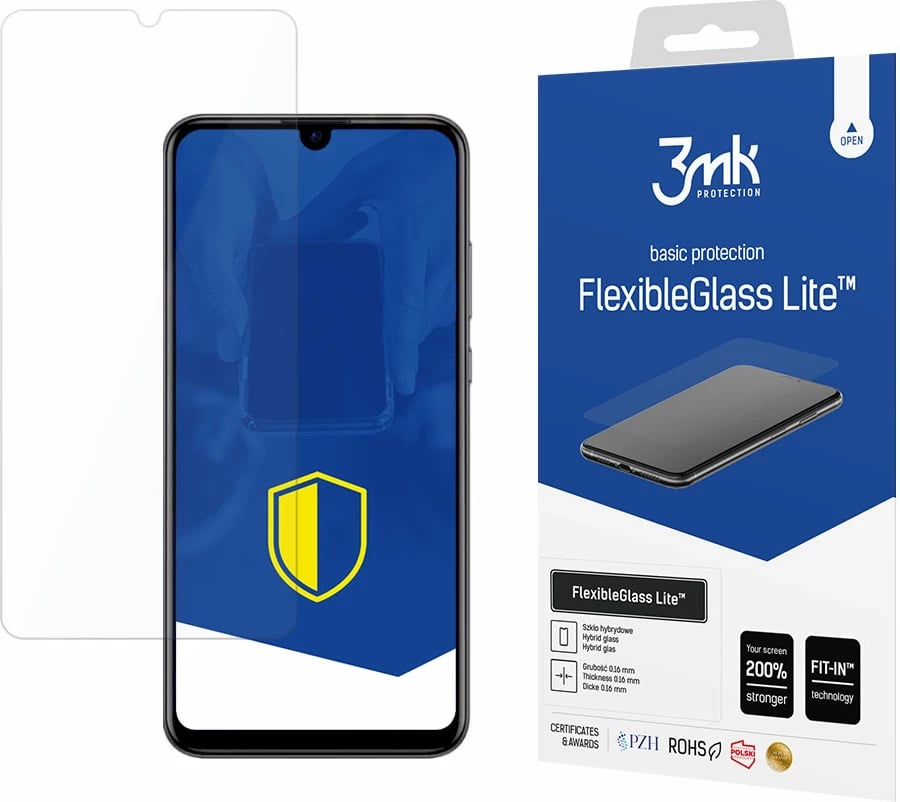 Mbrojtës ekrani 3mk FlexibleGlass Lite për Huawei P30, ultra i hollë, transparent