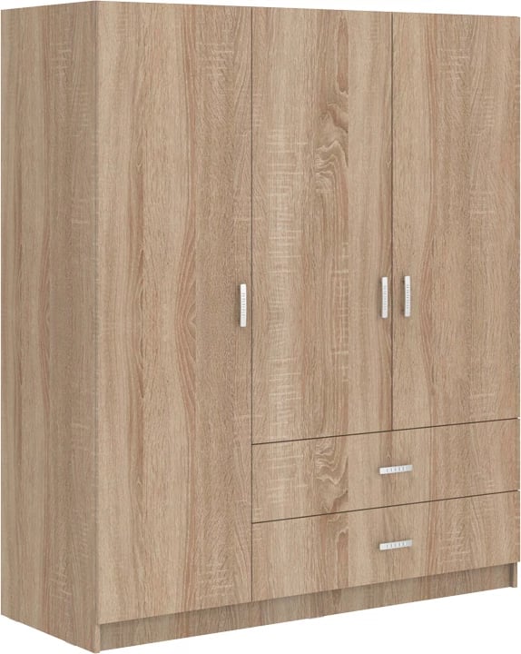 Dollap tre-dyerësh Royal, ngjyrë sonoma, 150x58x177cm