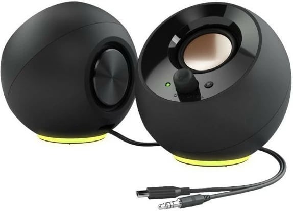 Altoparlantë kompjuteri Creative Labs Pebble SE, 8.8W, USB-C, AUX, të zi