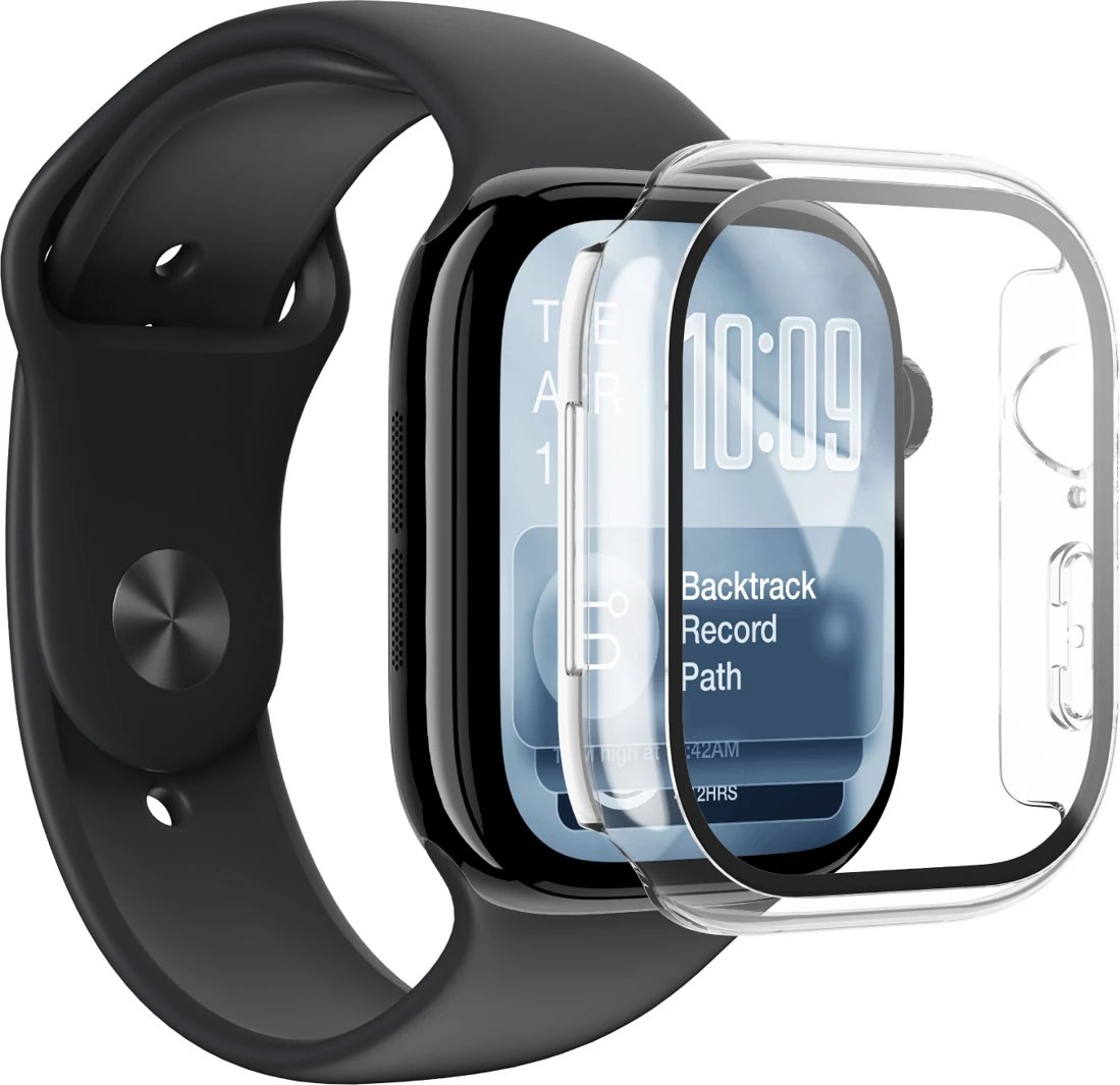 Mbrojtës ekrani me mbështjellës AmazingThing Radix FullGuard për Apple Watch Series 11 42mm, xham 9H, transparent