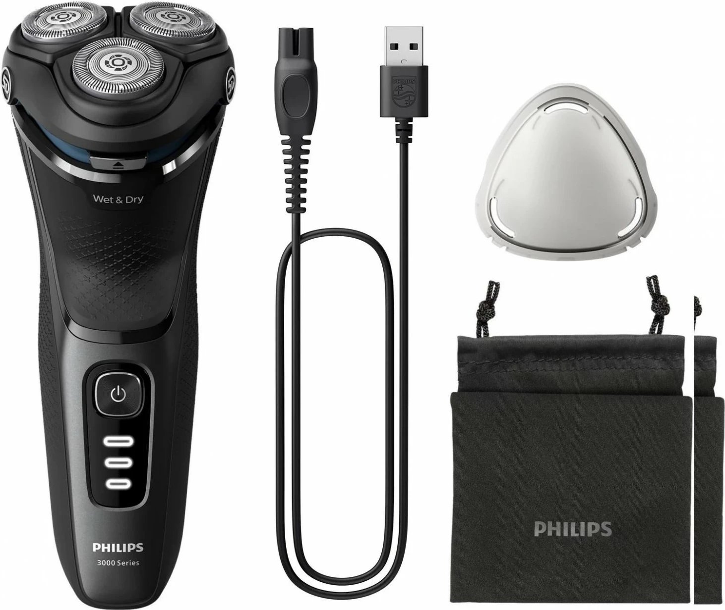 Makinë rroje Philips 3000 S3244/12, e zezë