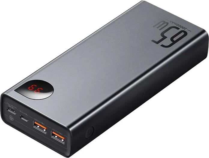 Powerbank Baseus Adaman Metal PPIMDA-D01, 20000mAh, 65W, e zezë