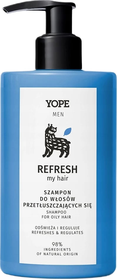 Shampon për burra Yope Refresh My Hair 300ml Shampon për burra Yope Refresh My Hair 300ml