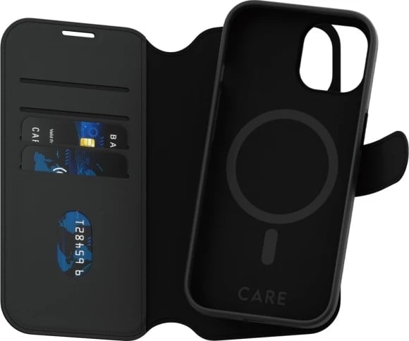 Mbështjellës PanzerGlass CARE Tango 2in1 me MagSafe për iPhone 15, i zi