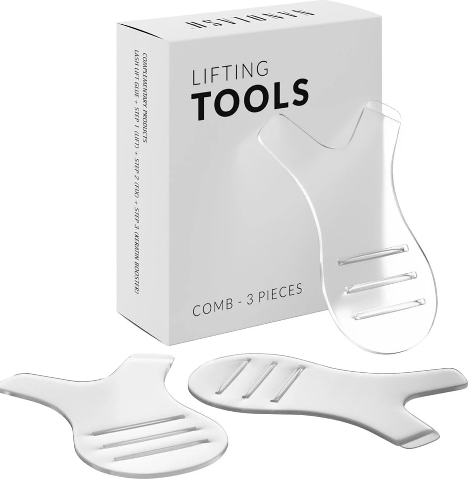 Krehër për lifting të qerpikëve Nanolash Y-shaped për femra, 3 copë