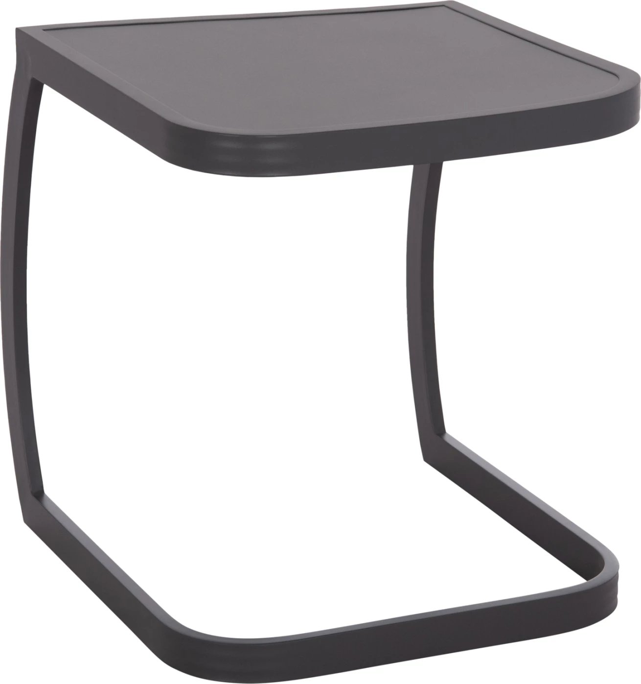 Tavolinë anësore për shezlong, alumini, ngjyrë gri, RICKON FH6324.01, 45x48x49.5cm