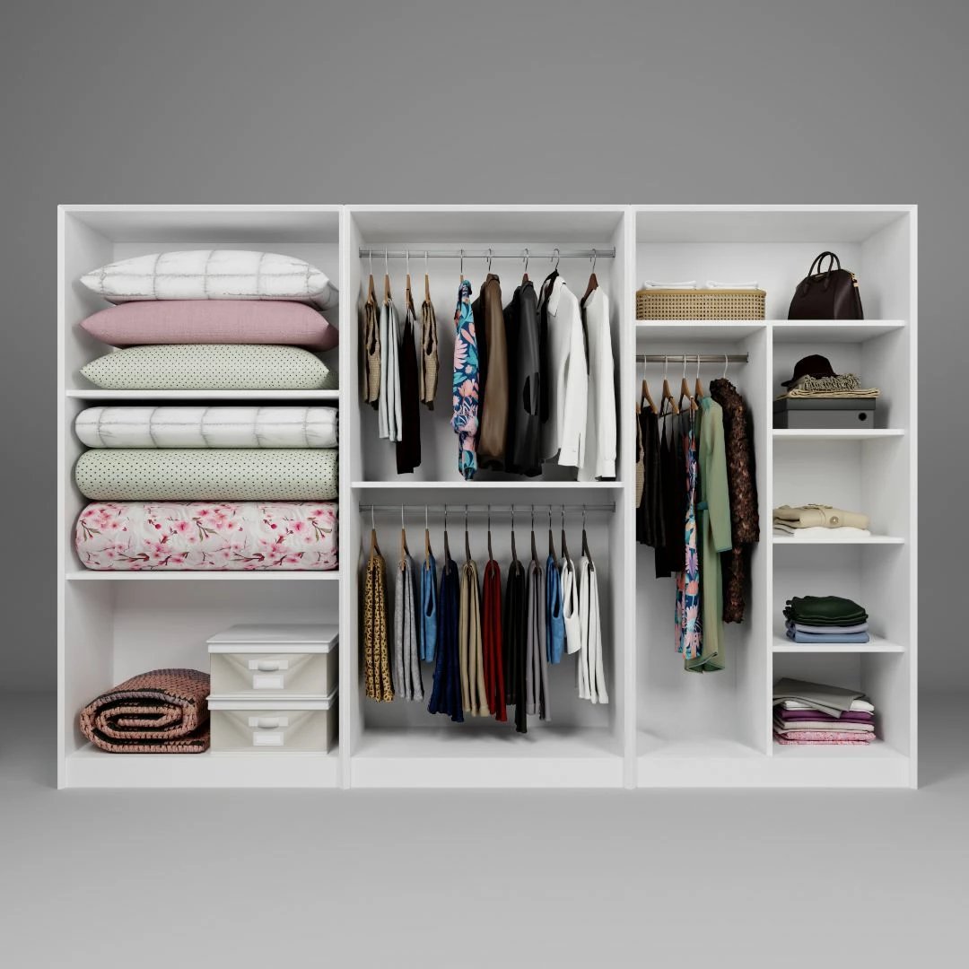 Dollap Skye Decor, i bardhë, Lucas 1600-89, 280x190x60cm