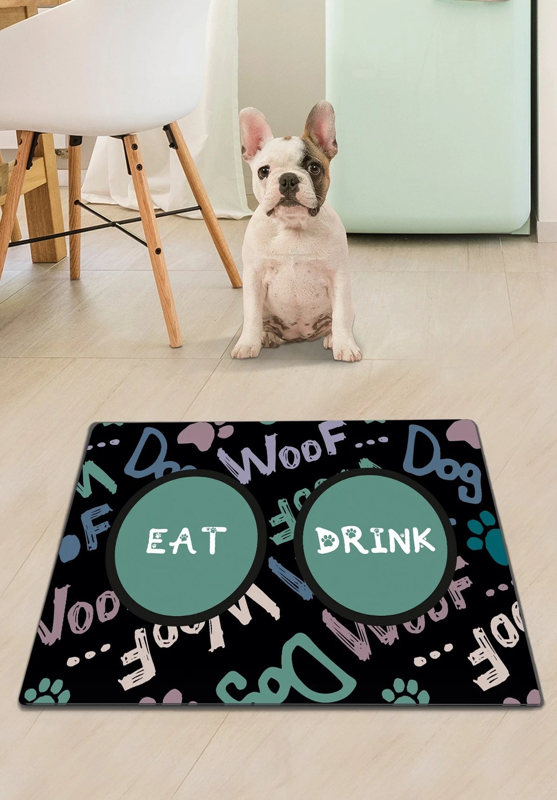 Tapet për mbeturina të maceve, Paws & Whiskers, Weft, shumëngjyrësh, 40x60cm