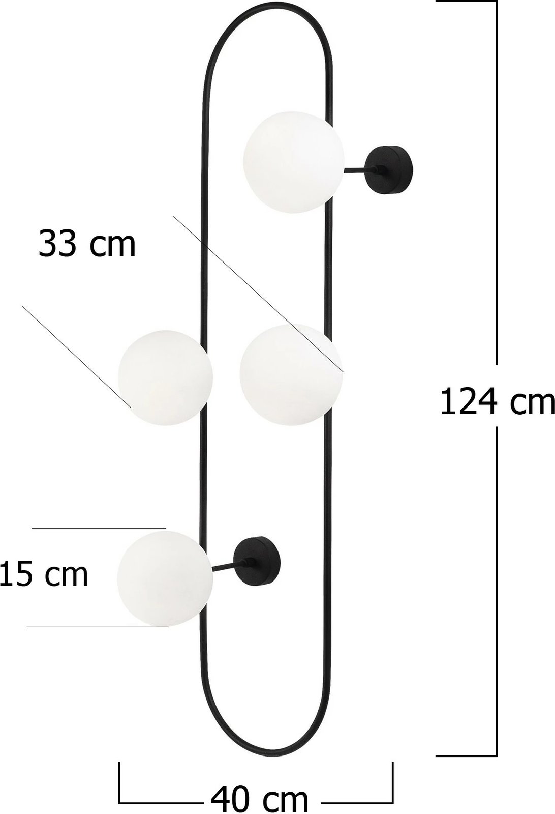Llambë muri Opviq, Abaküs - 4901, e zezë-e bardhë