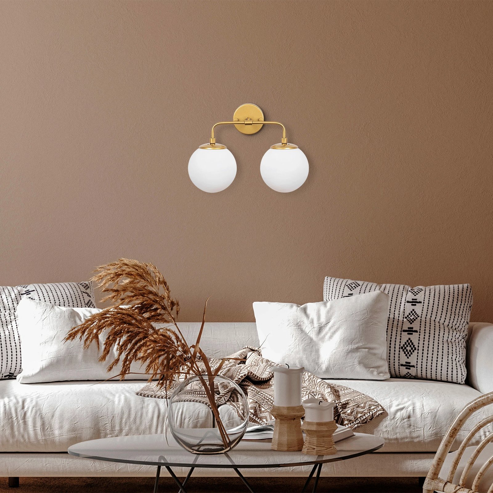 Llambë muri Opviq, Horn - 12210, ngjyrë ari