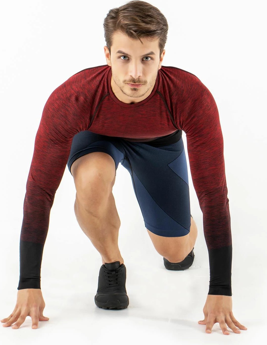 Bluzë sportive për meshkuj, Jumeon, e kuqe, 001-001342