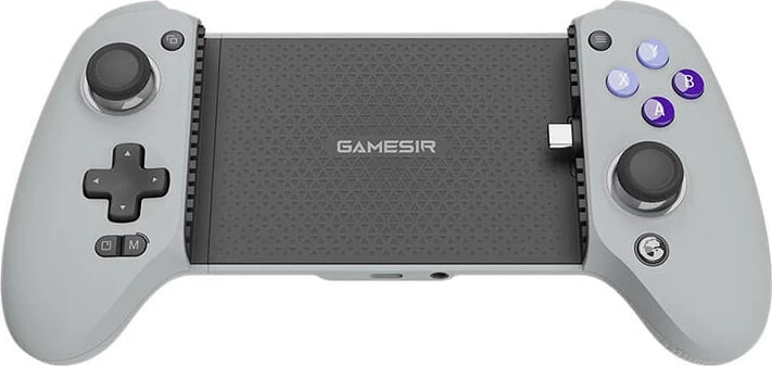 Kontrollues lojërash GameSir G8 Galileo me mbajtëse për telefon, USB-C, argjendtë