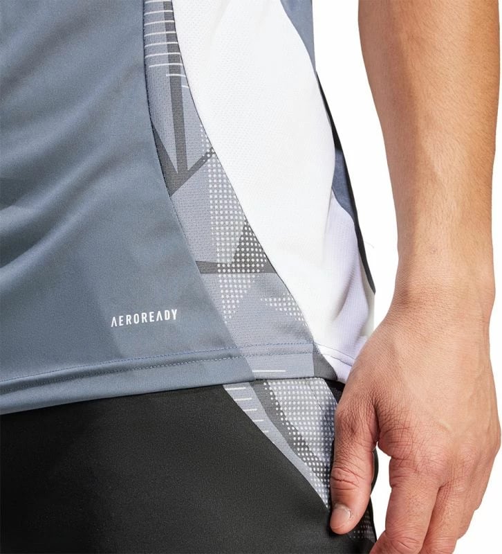 Fanellë stërvitjeje për meshkuj adidas Tiro 24, gri