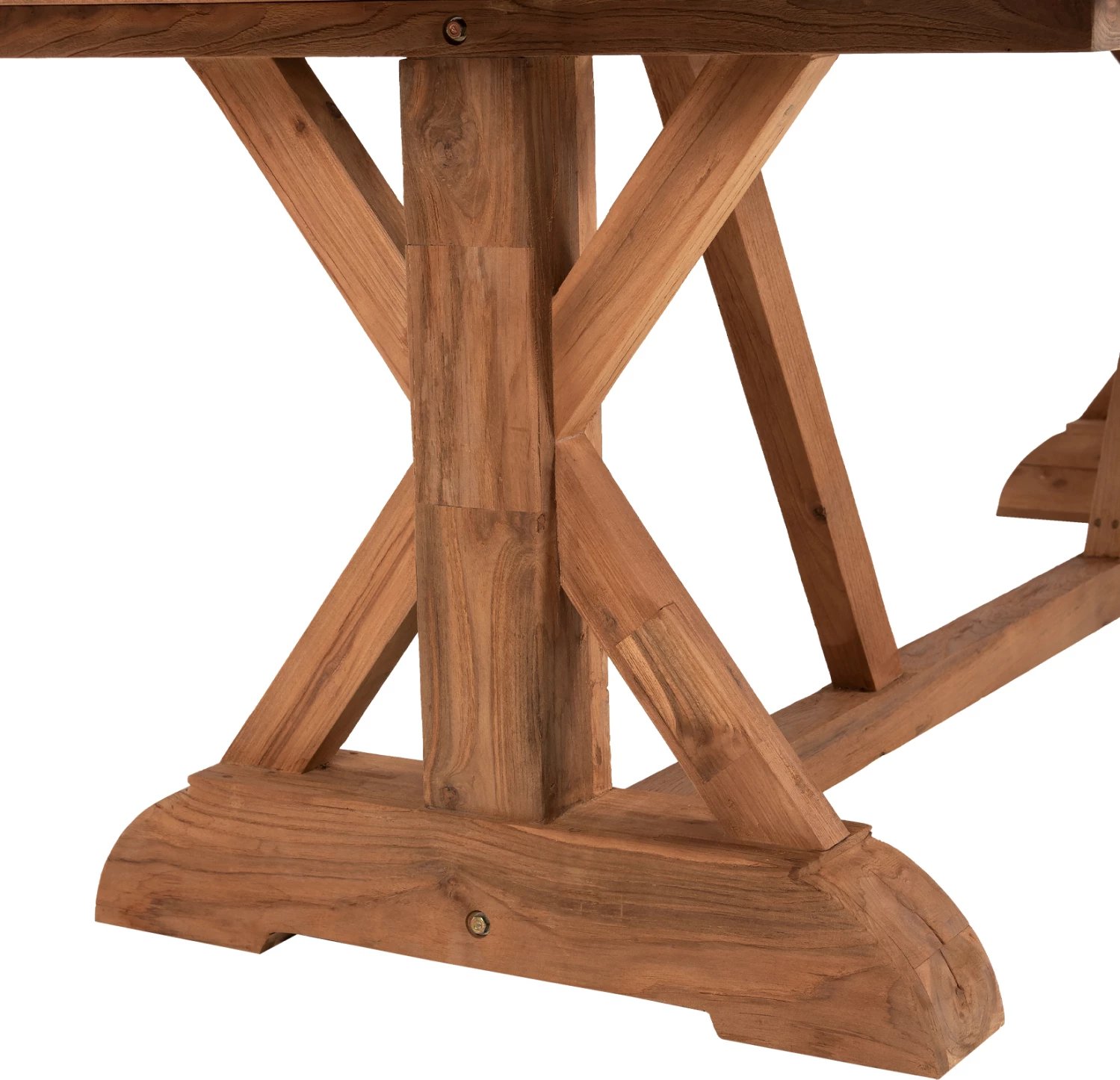 Tavolinë ngrënieje KRONOS, dru TEAK i ricikluar, ngjyrë natyrale, 200x90x75 cm