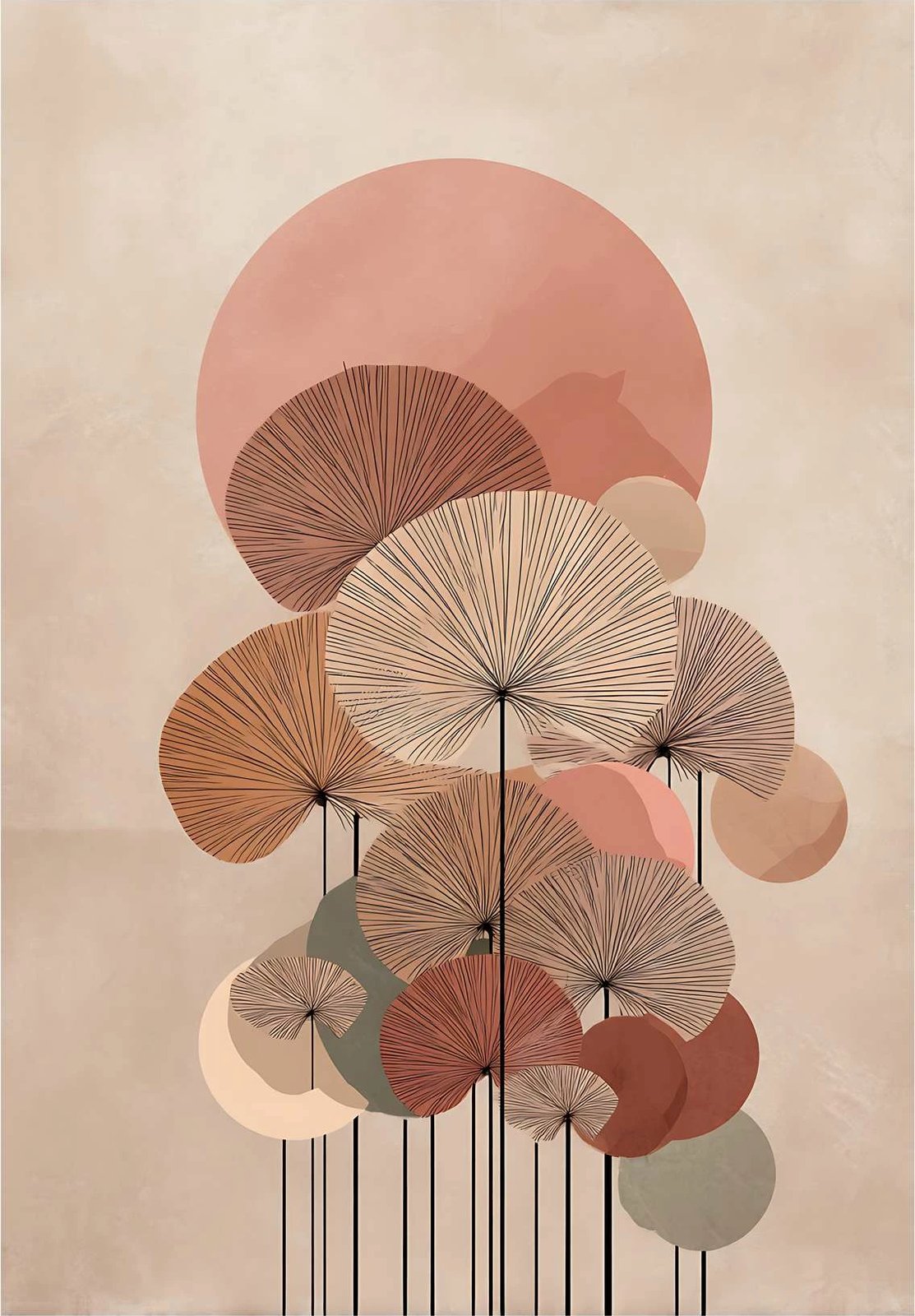 Pikturë dekorative me kornizë, MDF, shumëngjyrëshe, Wallity Mp-00110, 30x40cm