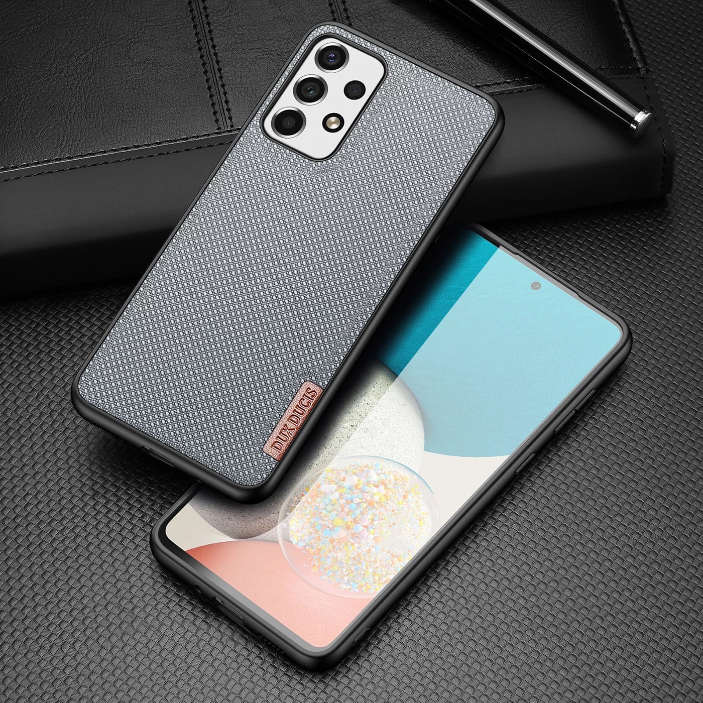 Mbështjellës Dux Ducis Fino për Samsung Galaxy A73, najlon, kaltër