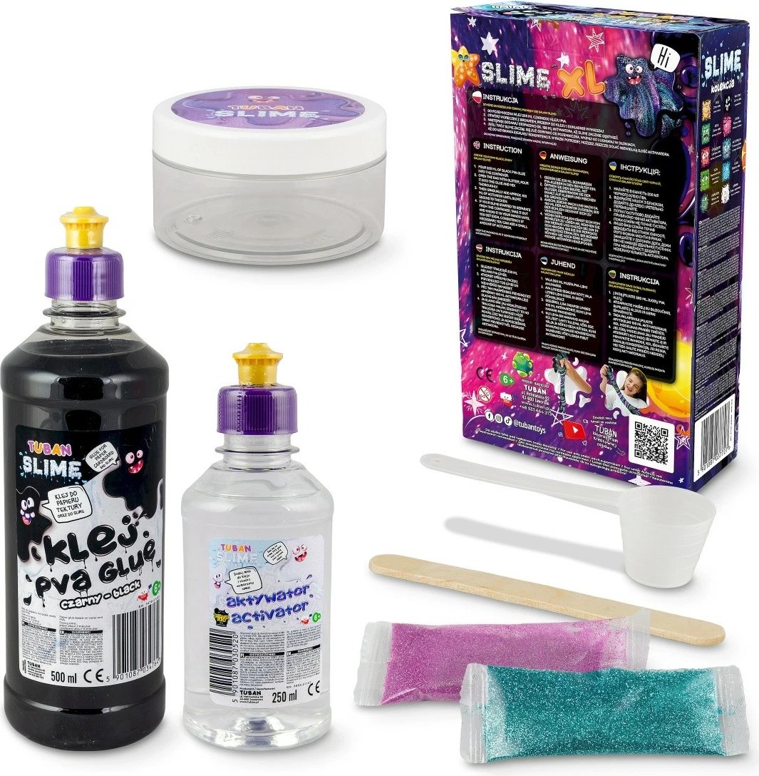 Set DIY slime Tuban Galaxy XL, shumëngjyrësh