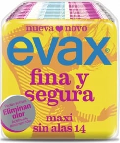 Peceta higjienike Evax Fina & Segura Maxi pa krahë 14 copë