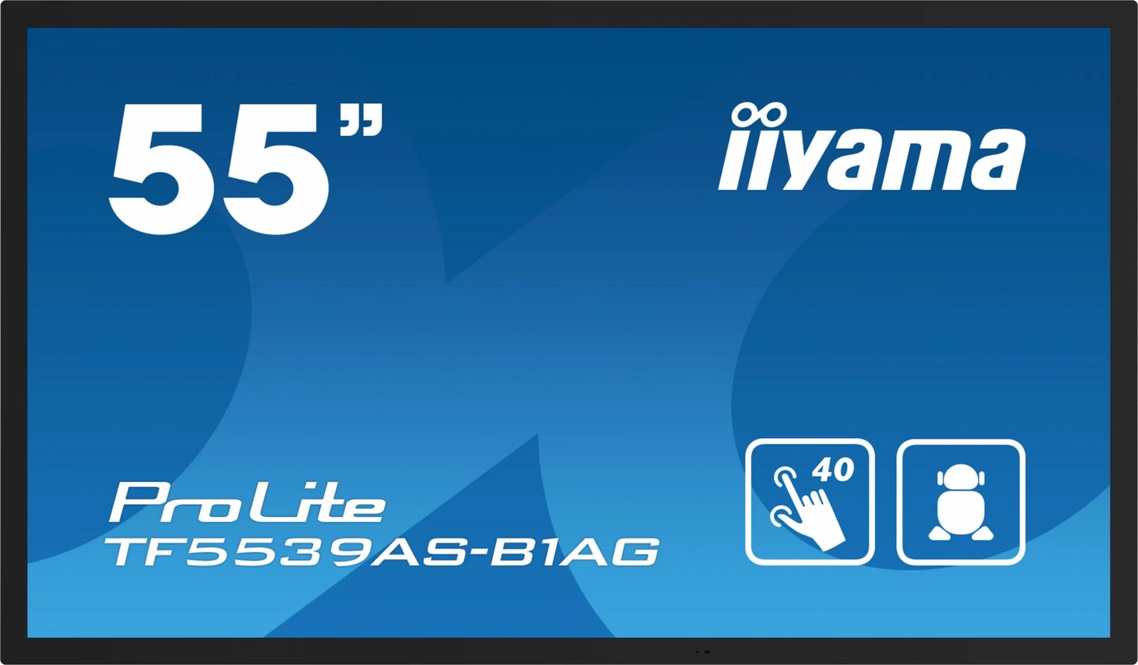 Ekran interaktiv iiyama TF5539AS-B1AG, 54.6", 4K, LED