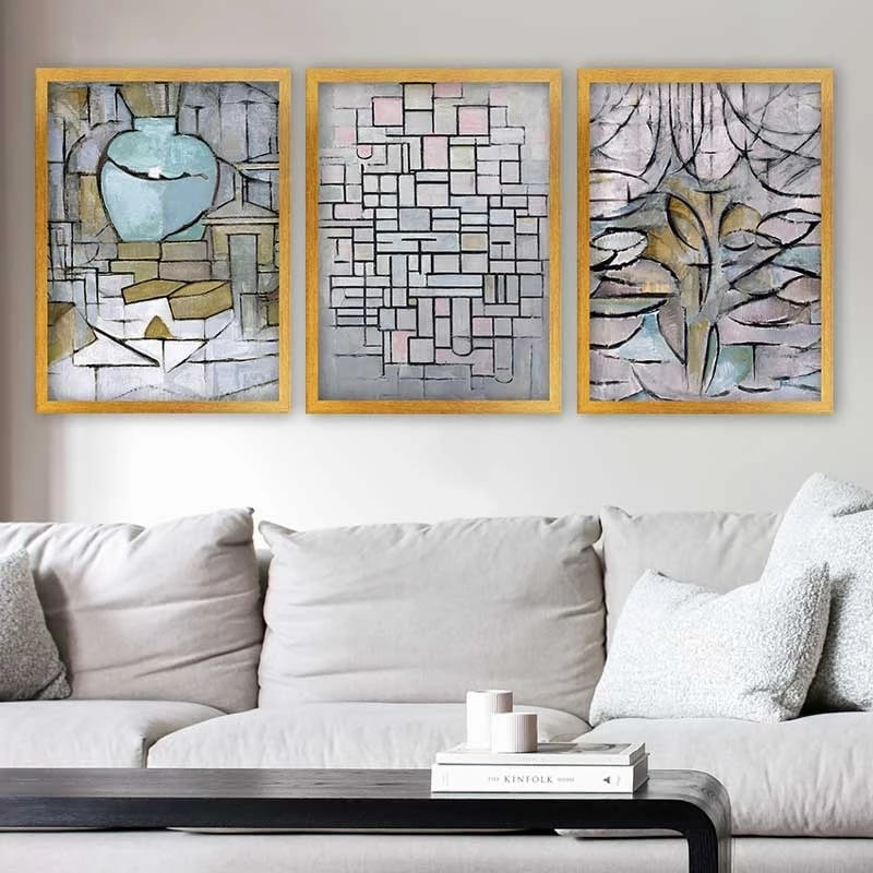 Pikturë dekorative me kornizë (3 copë), Wallity, 3AC_UN3894517_3545