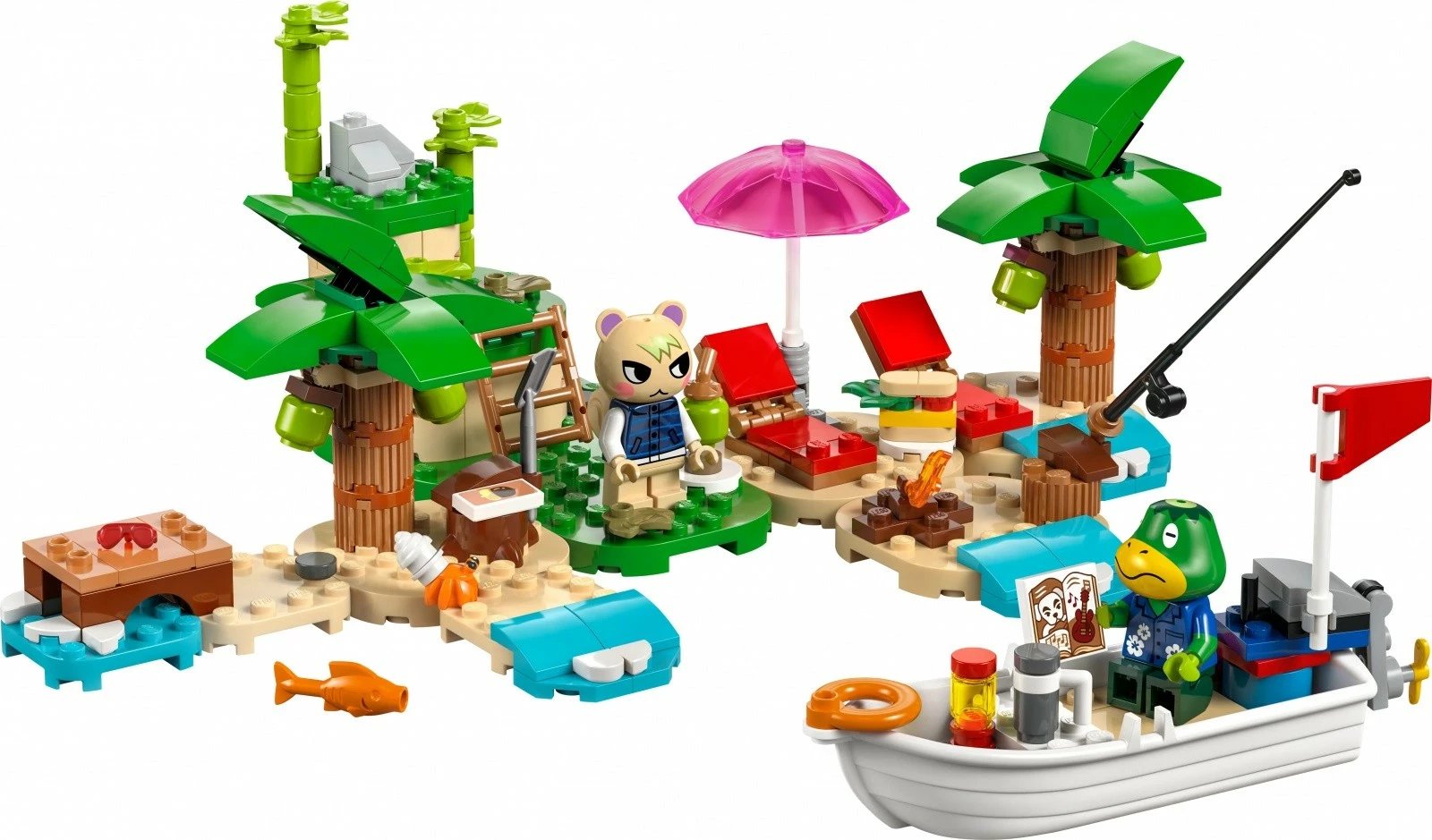 Set ndërtimi LEGO Animal Crossing 77048 Kappn and Island Tour, 233 pjesë, me minifigura, plastikë Set ndërtimi LEGO Animal Crossing 77048 Kappn and Island Tour, 233 pjesë, me minifigura, plastikë