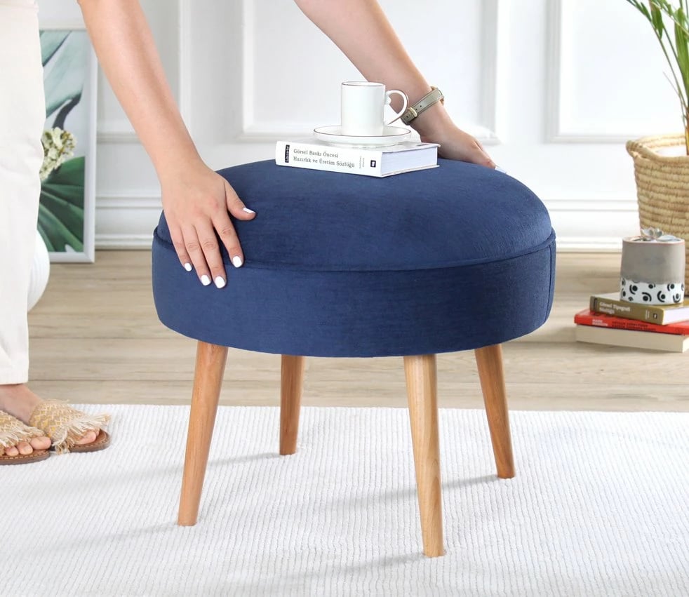 Puf Romley, ngjyrë kaltër e errët