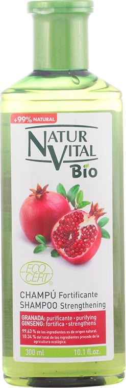 Shampon bio për flokë unisex Naturaleza Y Vida Bio Fortifying, 300ml