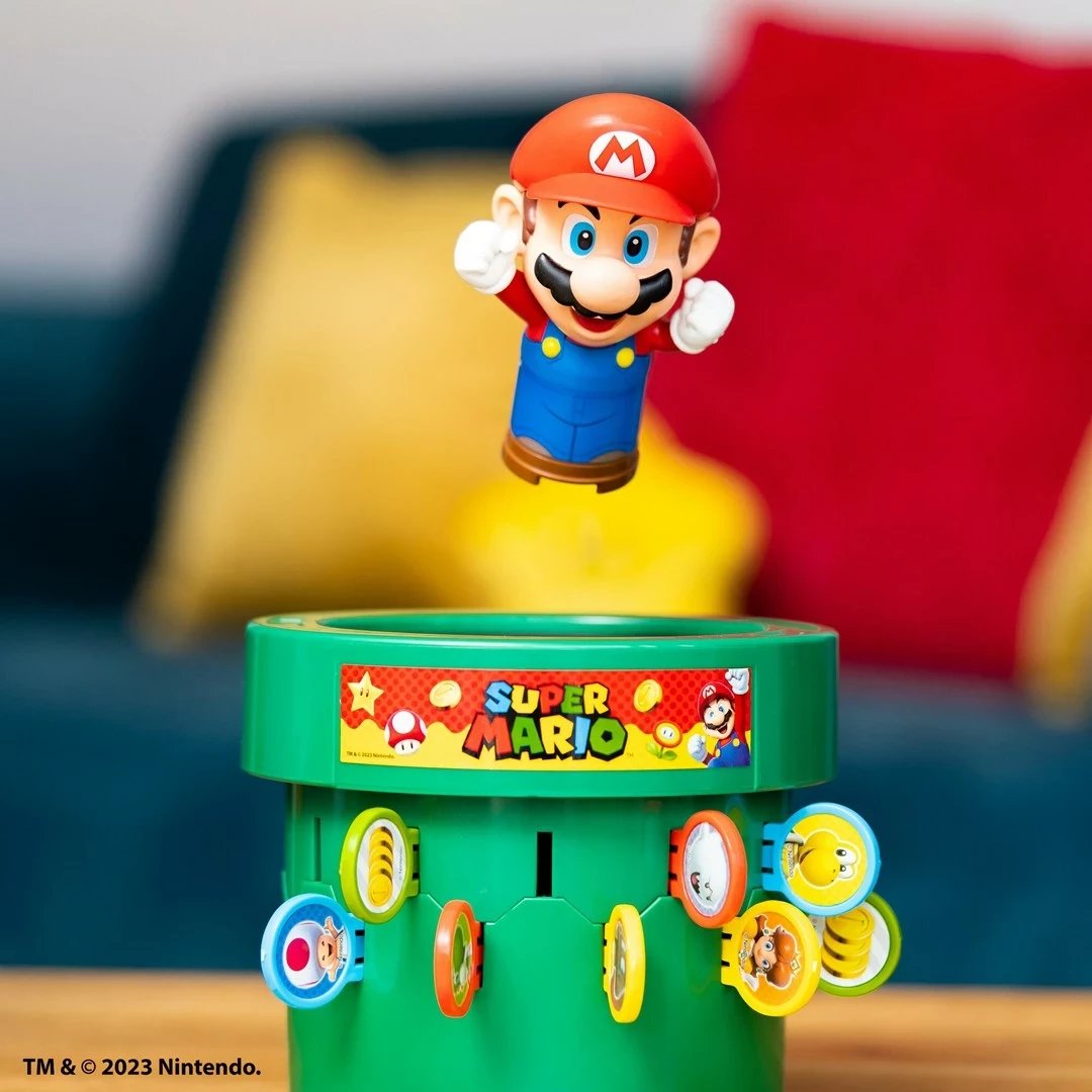 Lojë tavoline TOMY Pop Up Super Mario, shumëngjyrëshe