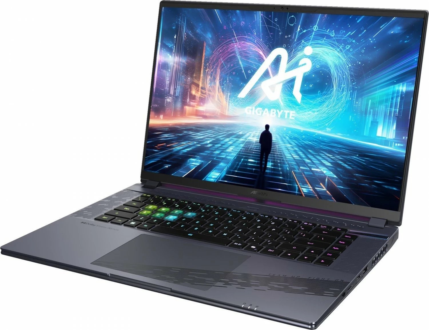 Laptop lojrash Gigabyte AORUS 16X ASG 2024, i7-14650HX, 16"-165Hz, 64GB, 1TB + 1TB, gri