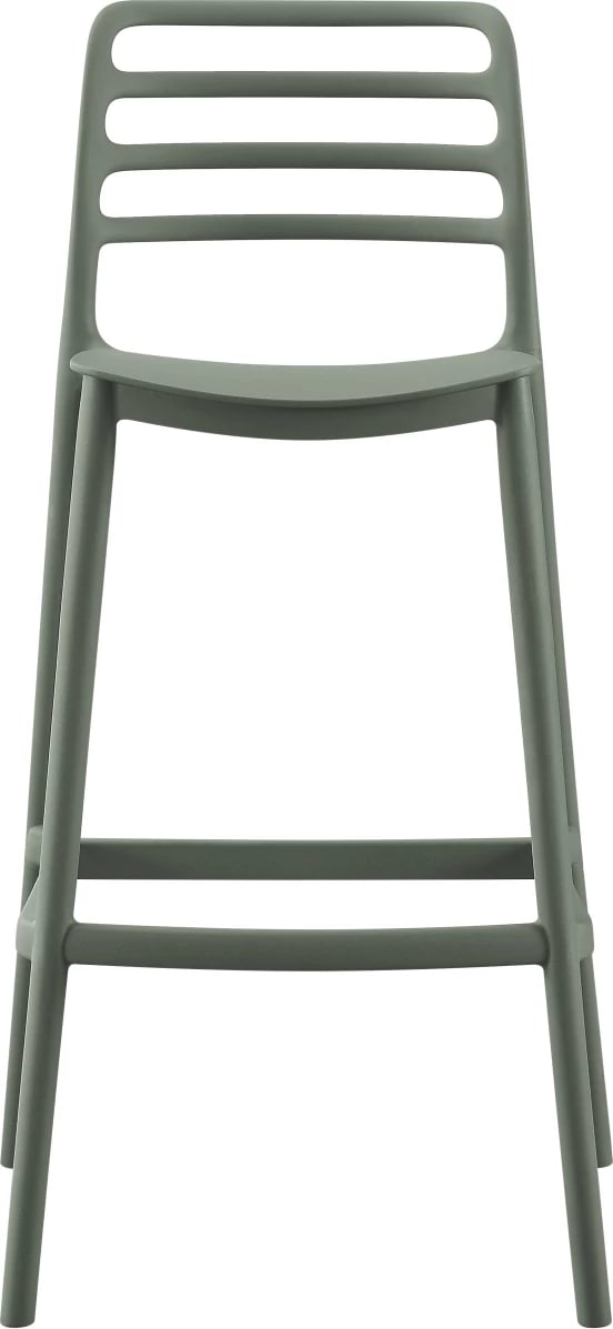 Karrige për bar polipropileni SNOD FH6099.07, ngjyrë ulliri, 37.2x50x101.5H cm
