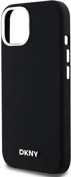 Mbështjellës DKNY Liquid Silicone MagSafe për iPhone 15 Plus / 14 Plus, i zi