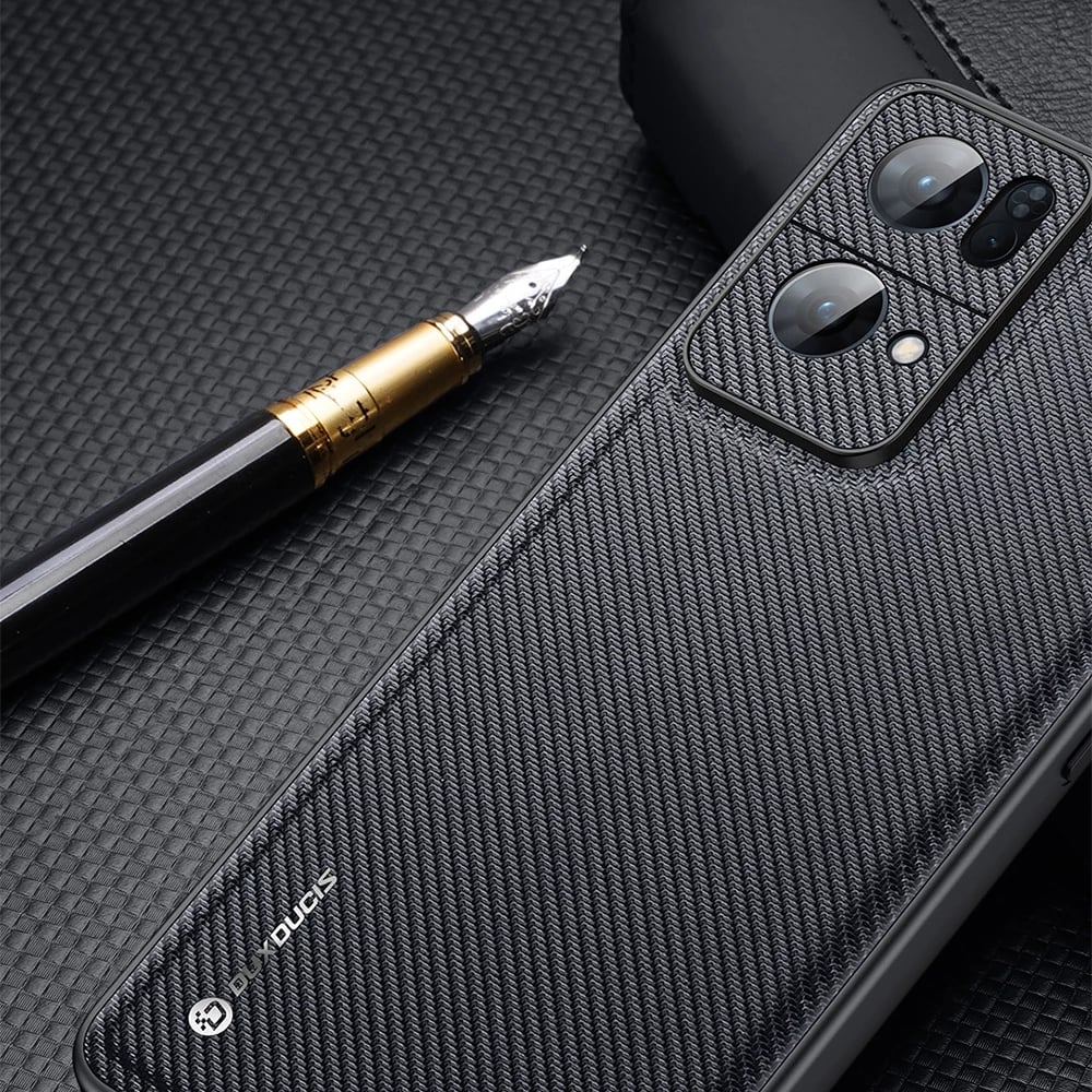 Mbështjellës Dux Ducis Fino për Oppo Reno 7 Pro 5G, najlon, i zi